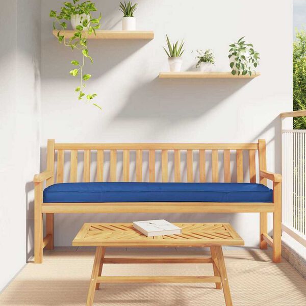 vidaXL Μαξιλάρι παλέτας Μπλε Ρουά 200 x 40 x 8 εκ. Ύφασμα Oxford