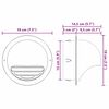vidaXL &Kappa;&alpha;&pi;ά&kappa;&iota;&alpha; &Alpha;&epsilon;&rho;&iota;&sigma;&mu;&omicron;ύ 8 pcs &Alpha;&sigma;&eta;&mu;ί 150 mm &Alpha;&nu;&omicron;&xi;&epsilon;ί&delta;&omega;&tau;&omicron; &alpha;&tau;&sigma;ά&lambda;&iota;