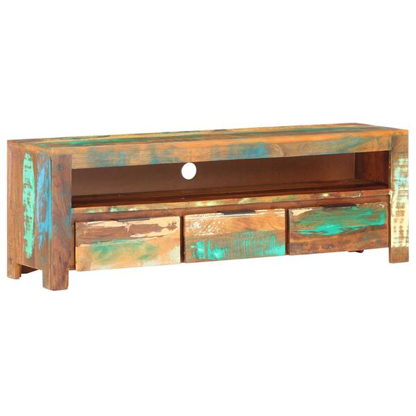 ντουλάπι τηλεόρασης vidaXL 119x30x41 cm Στερεό ανακυκλωμένο ξύλο