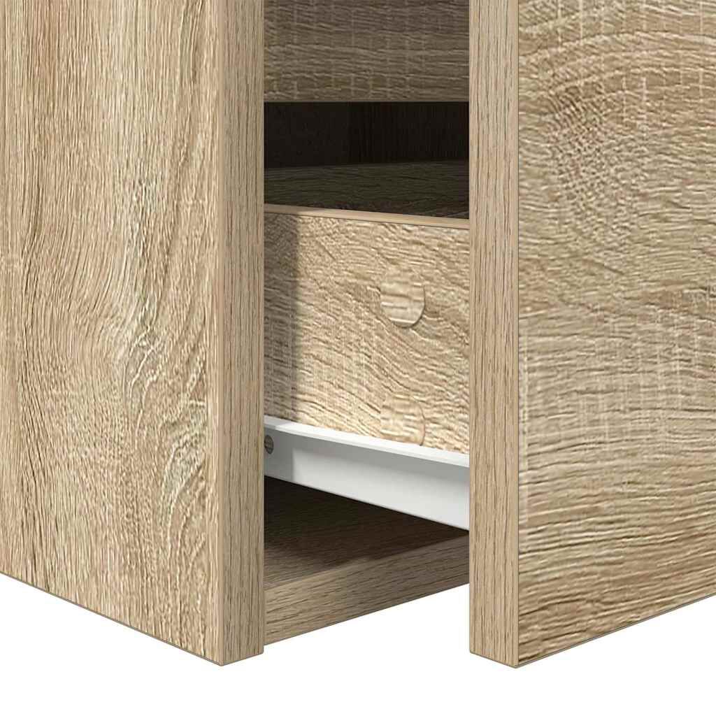 vidaXL Κομοδίνα Επιτοίχια 2 τεμ. Sonoma Δρυς 38x34x40 εκ.