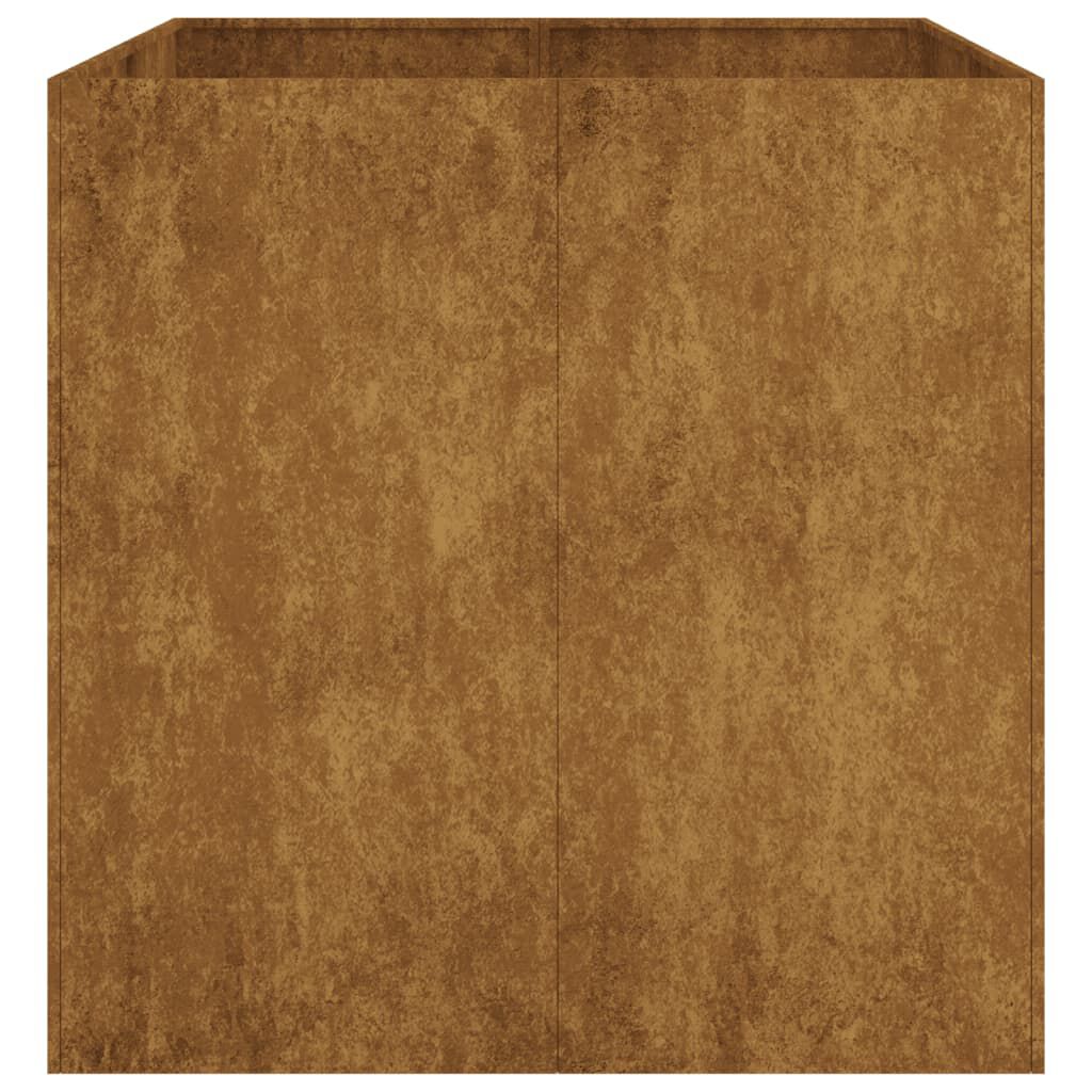 vidaXL Ζαρντινιέρα 80 x 80 x 80 εκ. από Ατσάλι Σκληρυθέν στον Αέρα