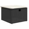 vidaXL Σετ Καναπέ Κήπου 7 pcs Μαύρο και κρεμ 289 x 124 x 85 εκ.