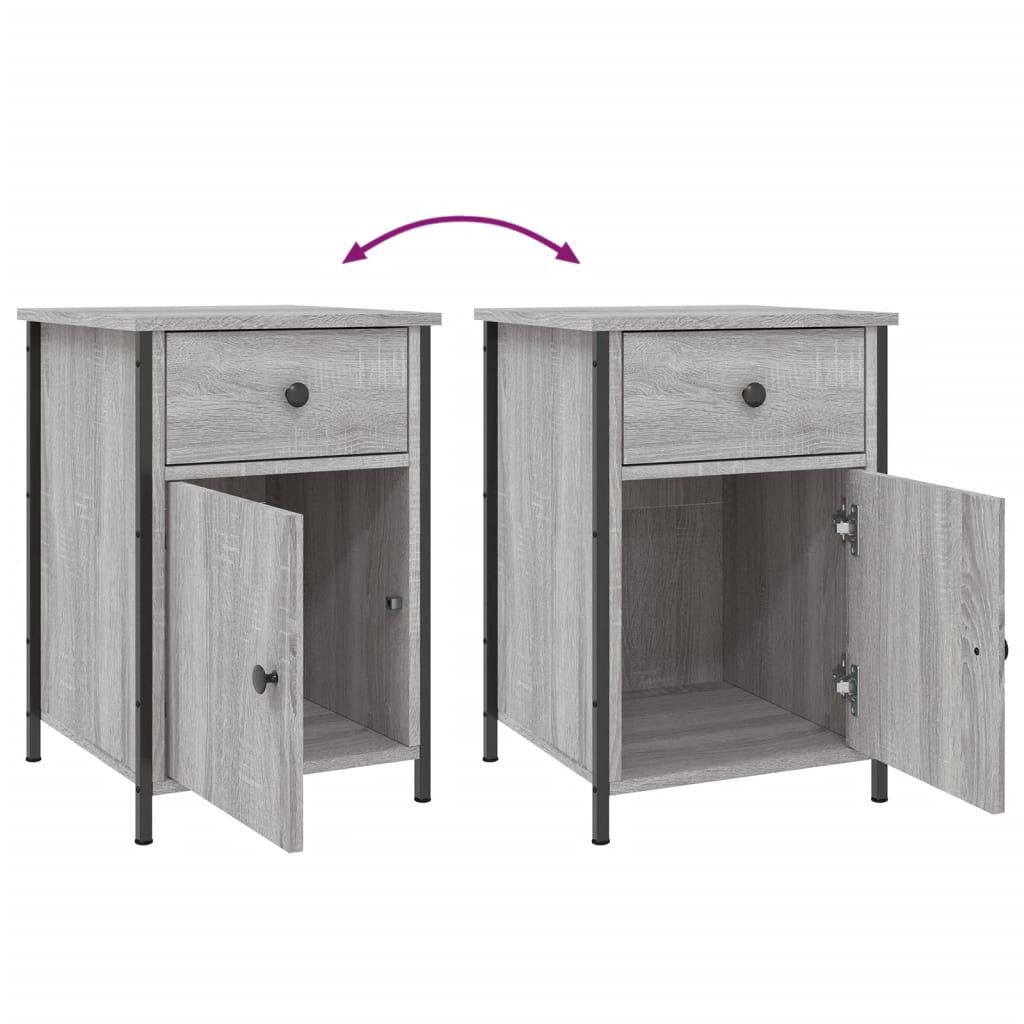 vidaXL Κομοδίνο Γκρι Sonoma 40 x 42 x 60 εκ. από Επεξεργασμένο Ξύλο