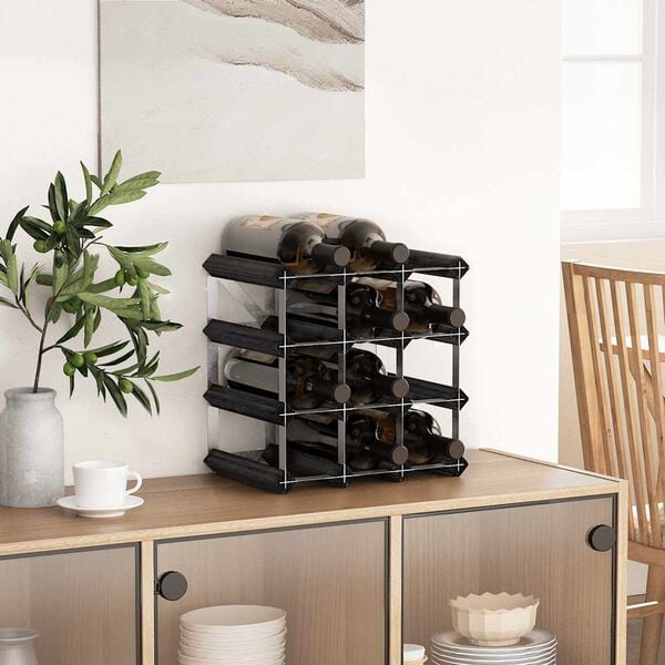 vidaXL &Rho;&alpha;&phi;&iota;έ&rho;&alpha;/&Sigma;&tau;&alpha;&nu;&tau; &Kappa;&rho;&alpha;&sigma;&iota;ώ&nu; &gamma;&iota;&alpha; 12 &Phi;&iota;ά&lambda;&epsilon;&sigmaf; &Mu;&alpha;ύ&rho;&eta; &Mu;&alpha;&sigma;ί&phi; &Xi;ύ&lambda;&omicron; &Pi;&epsilon;ύ&kappa;&omicron;&upsilon;