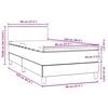 vidaXL Box Spring &kappa;&rho;&epsilon;&beta;ά&tau;&iota; &mu;&epsilon; &sigma;&tau;&rho;ώ&mu;&alpha; &alpha;&nu;&omicron;&iota;&chi;&tau;ό &gamma;&kappa;&rho;&iota; 80x220 cm &Beta;&epsilon;&lambda;&omicron;ύ&delta;&iota;&nu;&omicron;