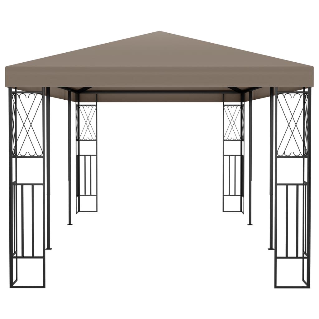 vidaXL Κιόσκι Taupe 6 x 3 μ. Ύφασμάτινο