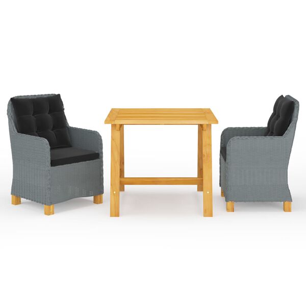 vidaXL &Sigma;&epsilon;&tau; &Tau;&rho;&alpha;&pi;&epsilon;&zeta;&alpha;&rho;ί&alpha;&sigmaf; &Kappa;ή&pi;&omicron;&upsilon; 3 &Tau;&epsilon;&mu;&alpha;&chi;ί&omega;&nu; &Alpha;&nu;&omicron;&iota;&chi;&tau;ό &Gamma;&kappa;&rho;&iota;