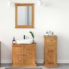 vidaXL Σετ Επίπλων Μπάνιου με συρτάρι VIGO 3 pcs Καφέ 37 x 34 x 80 εκ