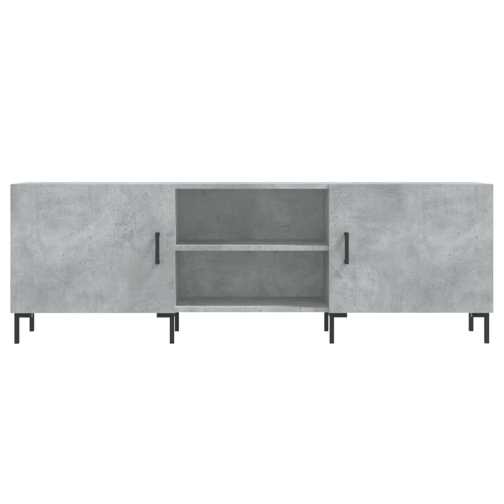 vidaXL Έπιπλο Τηλεόρασης Γκρι Σκυροδέματος 150x30x50 εκ. Επεξ. Ξύλο