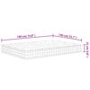 vidaXL Στρώμα με Pocket Springs Μεσαία Σκληρότητα 140x190 εκ.