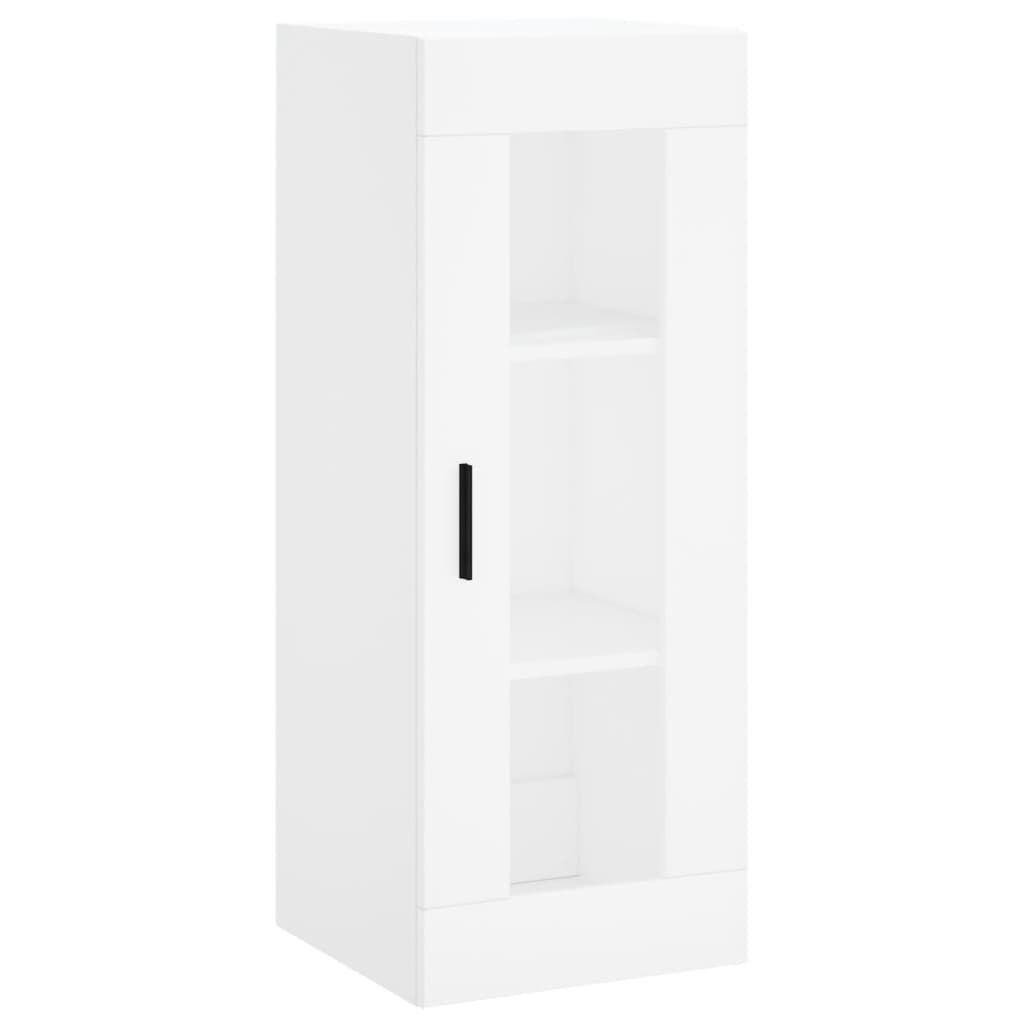 vidaXL Ντουλάπι Λευκό 34,5 x 34 x 180 εκ. από Επεξεργασμένο Ξύλο