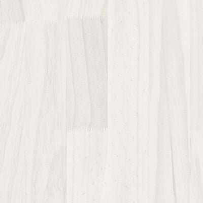 vidaXL Ζαρντινιέρες 2 τεμ. Λευκό 60 x 60 x 60 εκ από Μασίφ Ξύλο Πεύκου