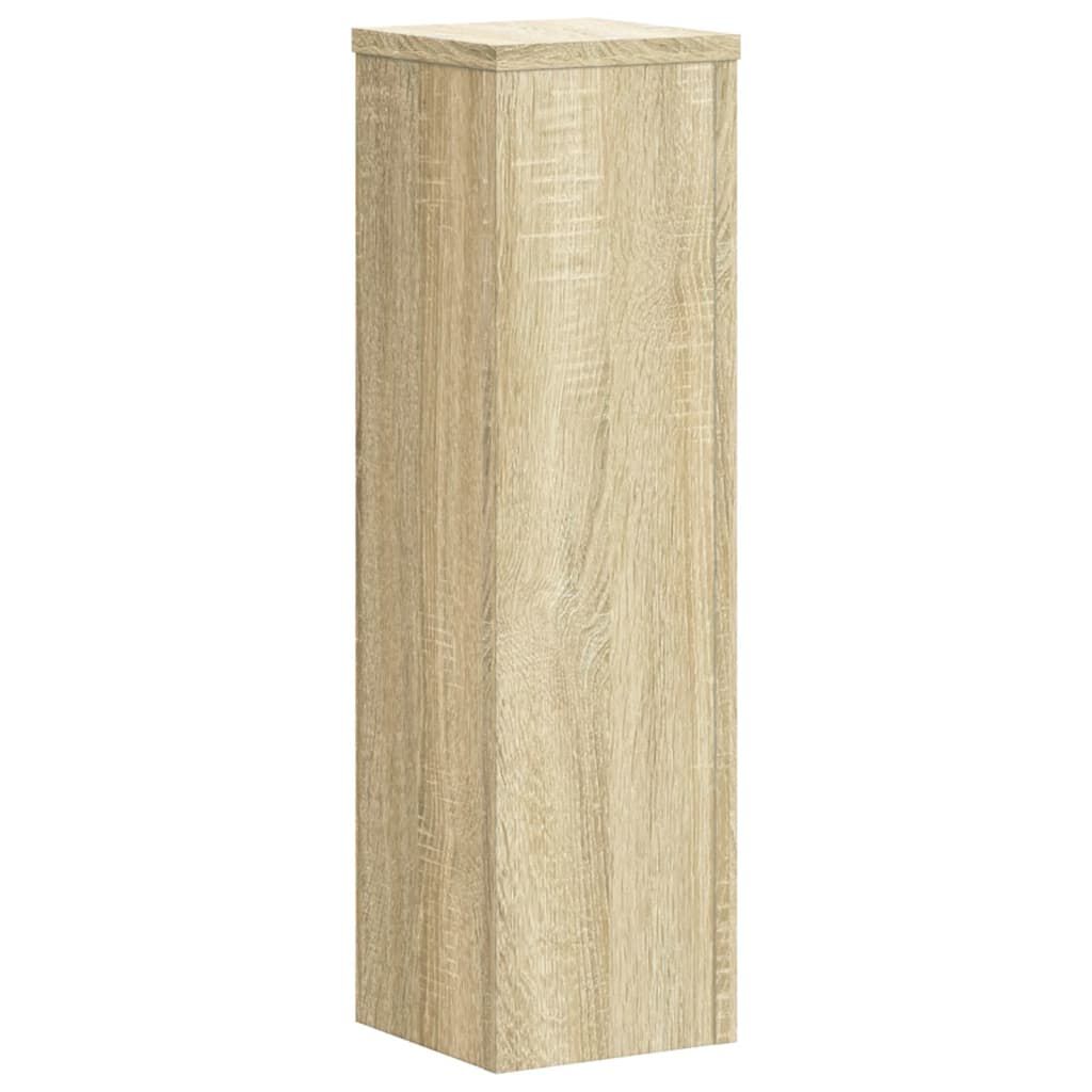vidaXL Βάσεις Φυτών 2 Τεμ. Sonoma Δρυς 17x17x60 εκ. Επεξεργασμένο Ξύλο