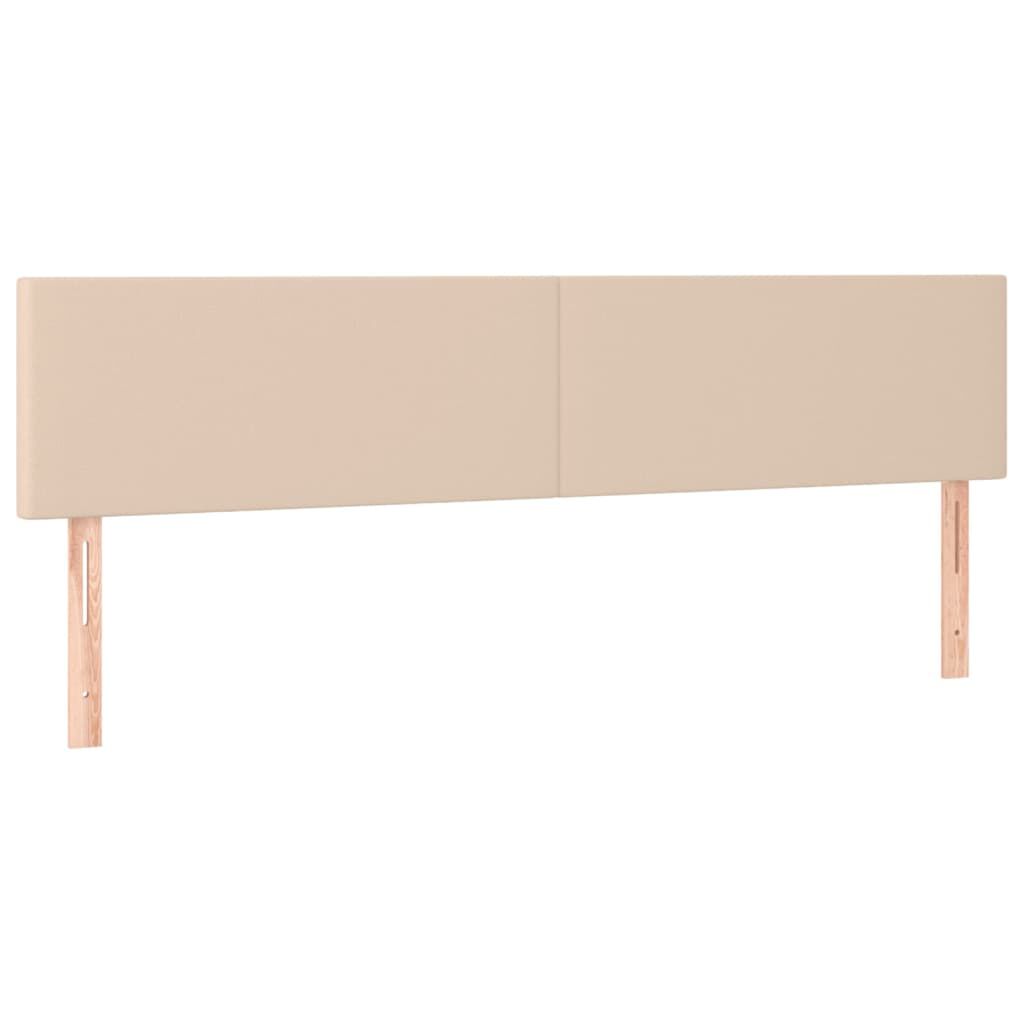 vidaXL Κεφαλάρια Κρεβατιού 2 τεμ. Καπουτσίνο 100x5x78/88εκ. Συνθ.Δέρμα