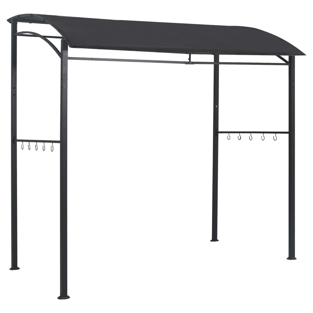 vidaXL Κιόσκι Ψησταριάς Ανθρακί 215 x 150 x 220 εκ. Ατσάλινο