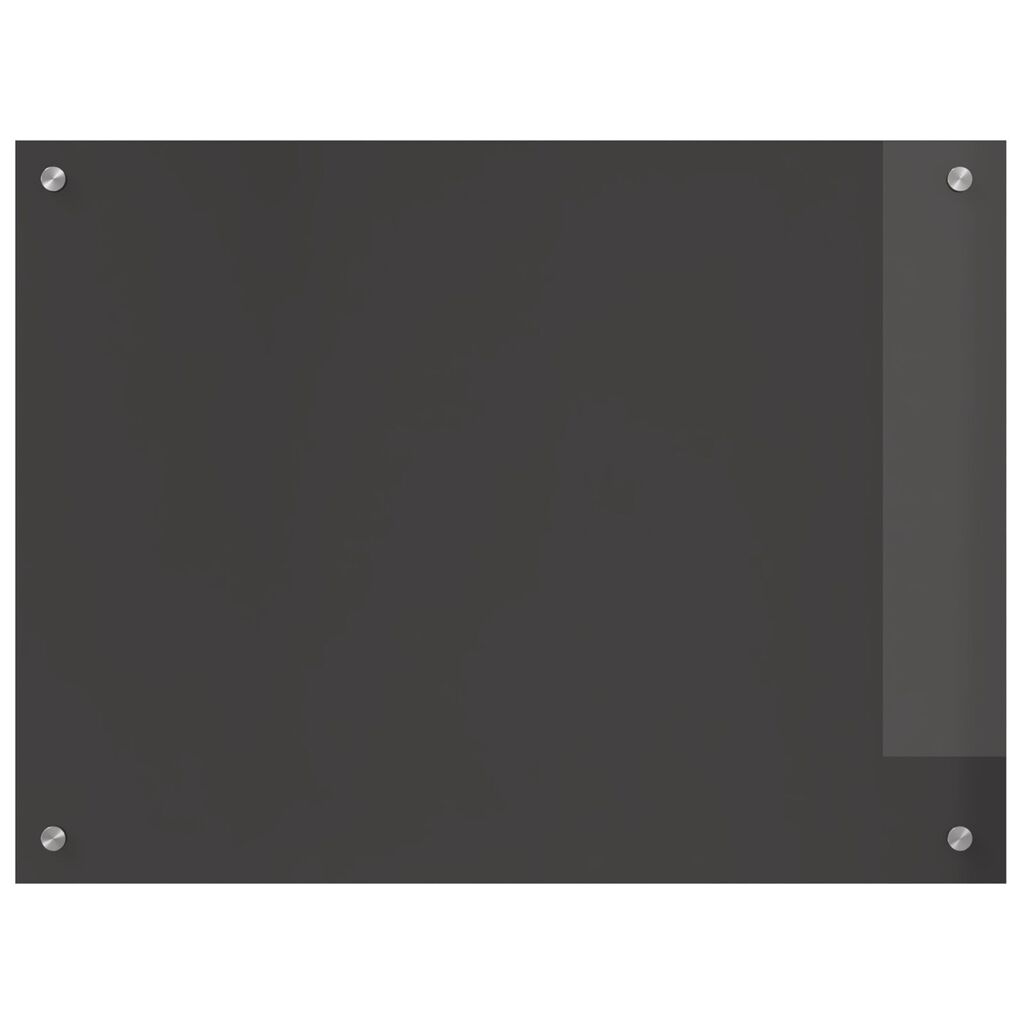 vidaXL Μπροστινό Κουζίνας σε Σκούρο Γκρι - 80x60x0.6 εκ Σκληρυμένο Γυαλί