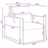 vidaXL &Kappa;&alpha;&nu;&alpha;&pi;έ&sigmaf; 2 pcs &Alpha;&nu;&omicron;&iota;&chi;&tau;ό &gamma;&kappa;&rho;&iota; 198 x 78 x 80 &epsilon;&kappa; ύ&phi;&alpha;&sigma;&mu;&alpha;