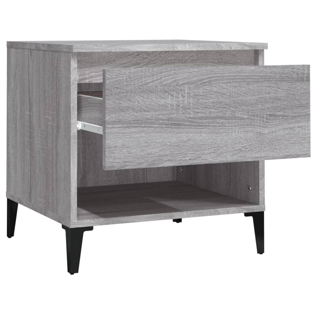 vidaXL Βοηθητικό Τραπέζι Γκρι Sonoma 50x46x50 εκ. Επεξεργασμένο Ξύλο