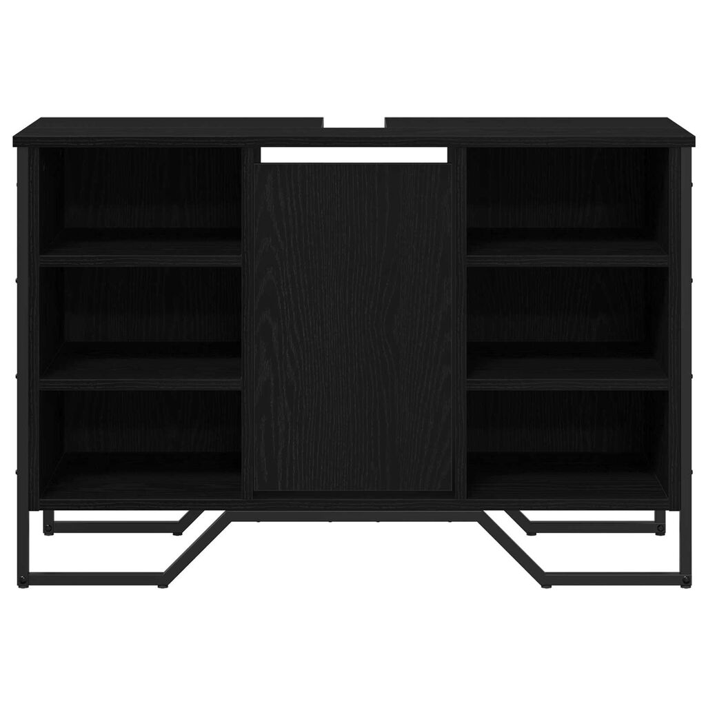 vidaXL ντουλάπα σιντριβανιού Μαύρη Δρυς 91x35x60 εκ Επεξεργασμένο Ξύλο