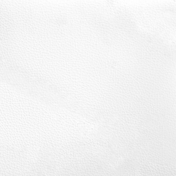 vidaXL Κρεβάτι Boxspring με Στρώμα Λευκό 140x190εκ.από Συνθετικό Δέρμα