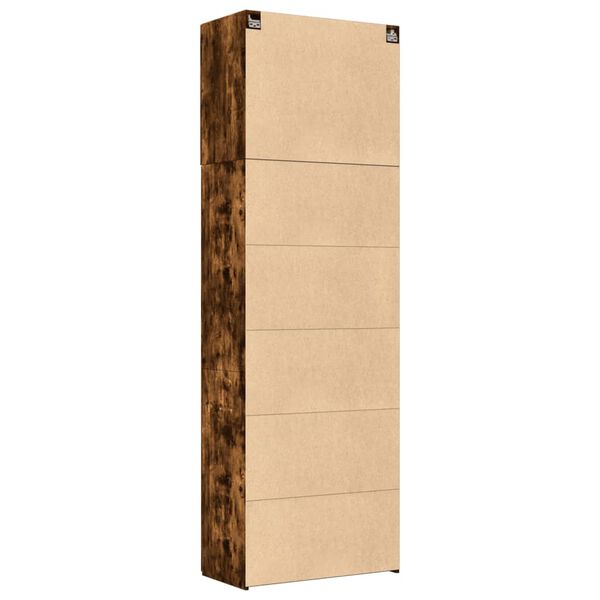 vidaXL Ντουλάπα Καπνιστή Δρυς 80x42,5x249 εκ. από Επεξεργασμένο Ξύλο