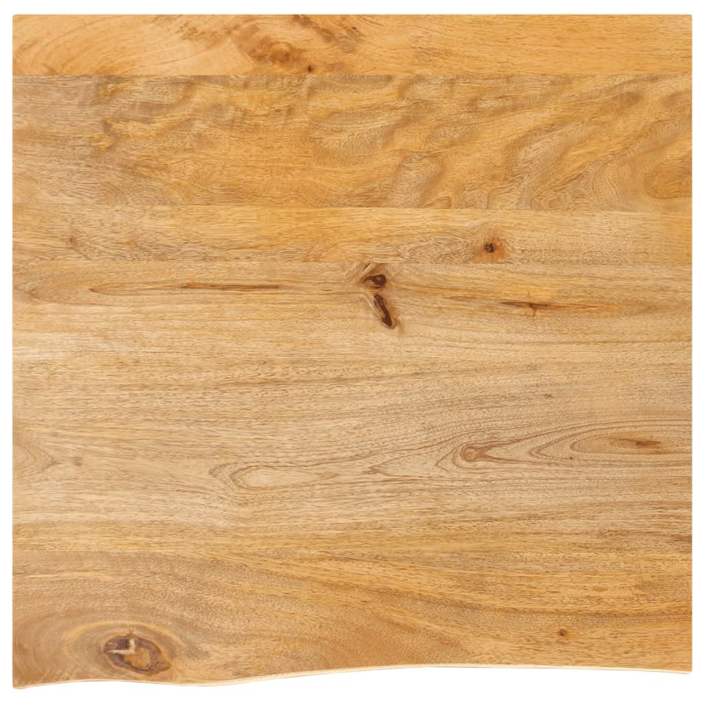 vidaXL Επιφάνεια Τραπεζιού 60x60x2,5 εκ. Live Edge Μασίφ Ξύλο Μάνγκο