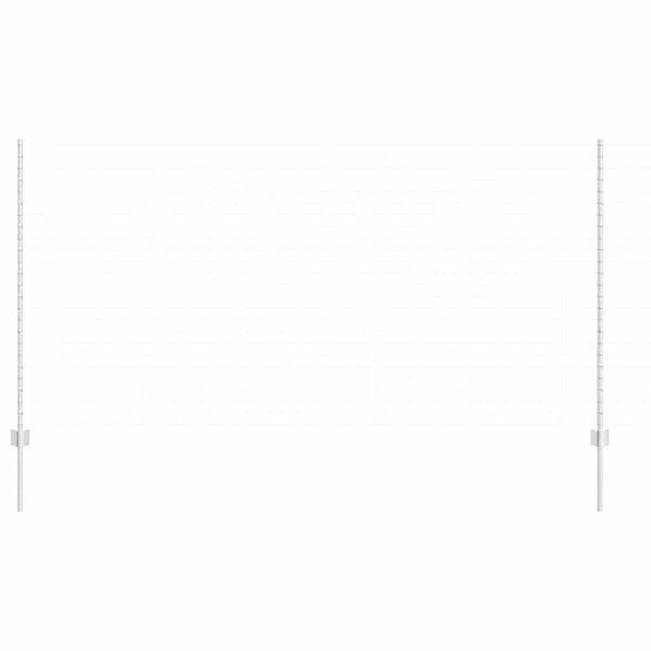 vidaXL Πό posts φράχτη 44 pcs Ασημί 180 cm Ατσάλι