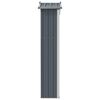 vidaXL Αποθήκη Κήπου Γκρι 116x45x175 εκ. από Γαλβανισμένο Ατσάλι
