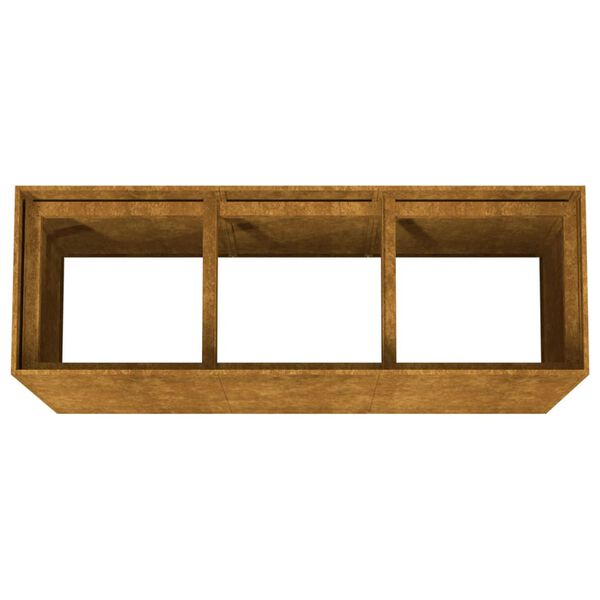 vidaXL Ζαρντινιέρα 120 x 40 x 80 εκ. από Ατσάλι Σκληρυθέν στον Αέρα
