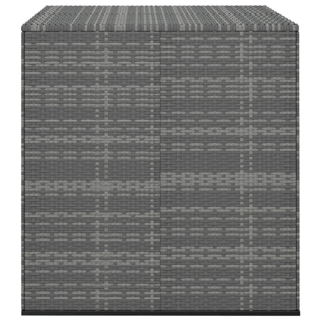 vidaXL Κουτί Μαξιλαριού Κήπου Γκρι 100x97,5x104 εκ. Ρατάν Πολυαιθ.