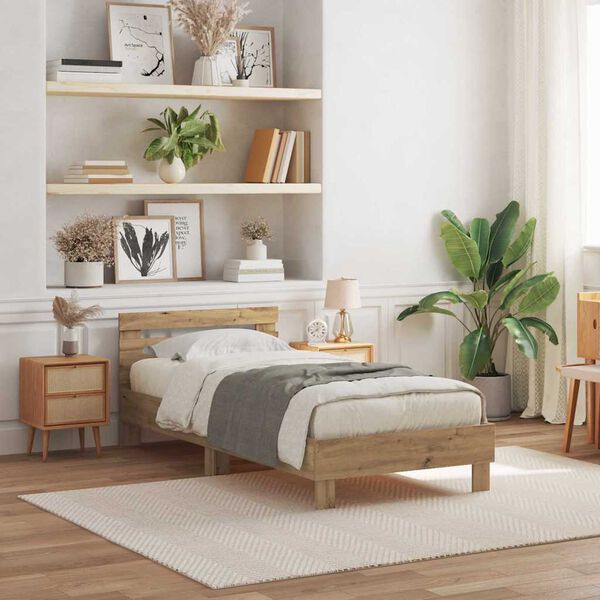 vidaXL &Sigma;&kappa;&epsilon;&lambda;&epsilon;&tau;ό&sigmaf; &Kappa;&rho;&epsilon;&beta;&alpha;&tau;&iota;&omicron;ύ artisan &delta;&rho;&upsilon;&sigmaf; 90 x 200 cm &Epsilon;&pi;&epsilon;&xi;&epsilon;&rho;&gamma;&alpha;&sigma;&mu;έ&nu;&omicron; &xi;ύ&lambda;&omicron;