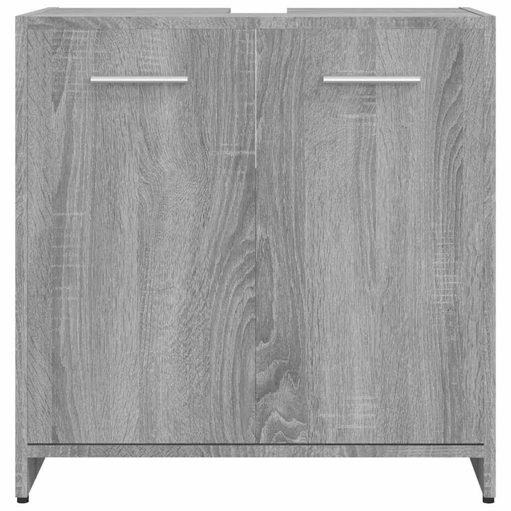 vidaXL Ντουλάπι Μπάνιου Γκρι Sonoma 60x33x60 εκ. Επεξεργασμένο Ξύλο