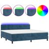vidaXL &Kappa;&rho;&epsilon;&beta;ά&tau;&iota; Boxspring &mu;&epsilon; &Sigma;&tau;&rho;ώ&mu;&alpha; & LED &Sigma;&kappa;. &Mu;&pi;&lambda;&epsilon; 200x200&epsilon;&kappa;. &Beta;&epsilon;&lambda;&omicron;ύ&delta;&iota;&nu;&omicron;