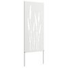 vidaXL Οθόνη Ιδιωτικότητας Κήπου Floral Λευκό 50 x 140 εκ