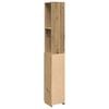 vidaXL Ντουλάπι μπάνιου Δρυς τεχνίτης 25x25x170 cm Κατασκευασμένο ξύλο