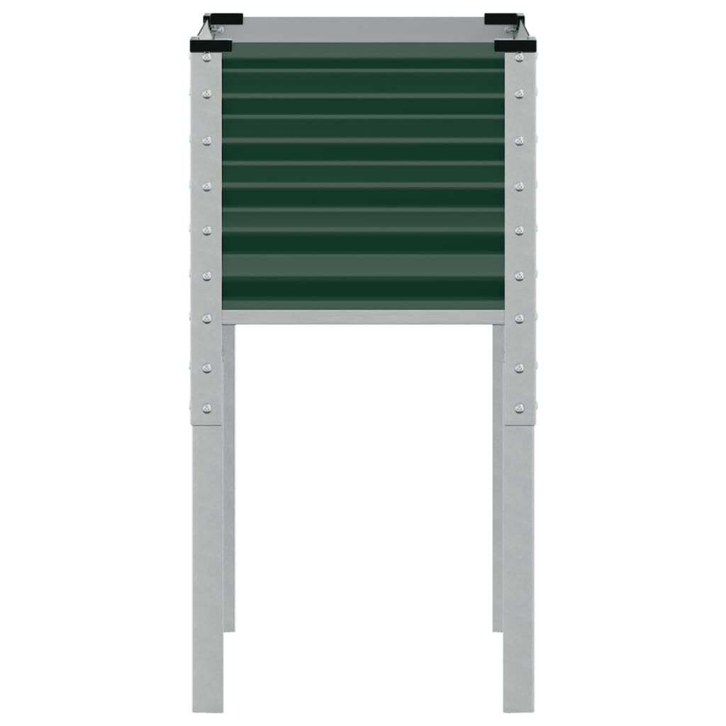 vidaXL Ζαρντινιέρα Κήπου Πράσινη 45x45x88 εκ. από Ατσάλι