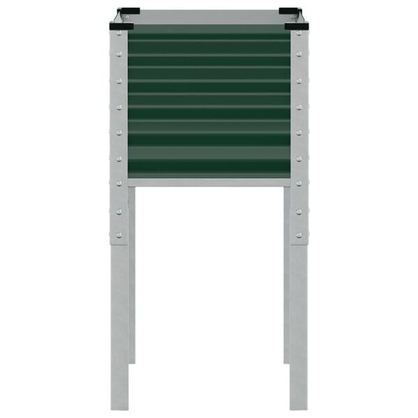 vidaXL Ζαρντινιέρα Κήπου Πράσινη 45x45x88 εκ. από Ατσάλι