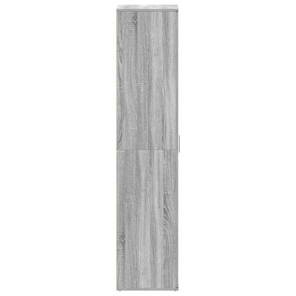 vidaXL Ντουλάπα Παπουτσιών Γκρι Σονομα 80x39x180 εκ. Επεξεργασμένο Ξύλο