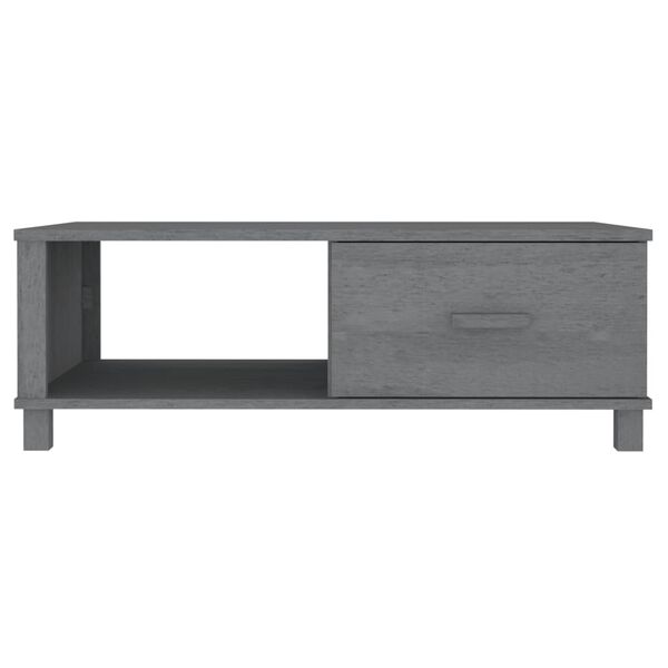 vidaXL Τραπεζάκι Σαλονιού HAMAR Σκ. Γκρι 100x55x35εκ Μασίφ Ξύλο Πεύκου