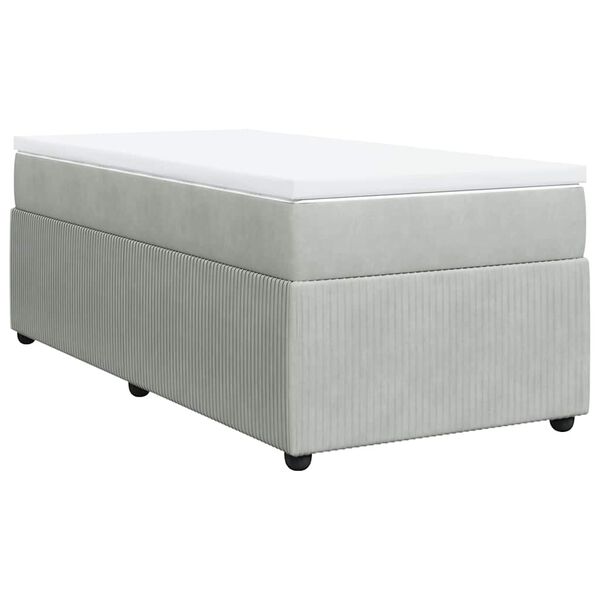 vidaXL &Kappa;&rho;&epsilon;&beta;ά&tau;&iota; Boxspring &mu;&epsilon; &Sigma;&tau;&rho;ώ&mu;&alpha; &Alpha;&nu;&omicron;&iota;&chi;&tau;ό &Gamma;&kappa;&rho;&iota; 80x200 &epsilon;&kappa;. &Beta;&epsilon;&lambda;&omicron;ύ&delta;&iota;&nu;&omicron;