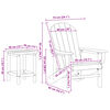 vidaXL Έπιπλα Χαλάρωσης Κήπου 3 pcs Λευκό 38 x 38 x 46cm Πολυαιθυλένιο