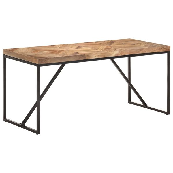 vidaXL Τραπεζαρία 160 x 70 x 76 εκ. από Μασίφ Ξύλο Ακακίας/Ξύλο Μάνγκο