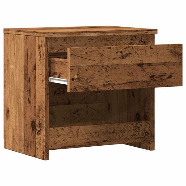 vidaXL ντουλάπι κομοδίνου Παλιό ξύλο 40x30x39 cm Κατασκευασμένο ξύλο