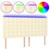 vidaXL &Kappa;&epsilon;&phi;&alpha;&lambda;ά&rho;&iota; &Kappa;&rho;&epsilon;&beta;&alpha;&tau;&iota;&omicron;ύ LED &Kappa;&rho;&epsilon;&mu; 180x5x118/128 &epsilon;&kappa;. &Sigma;&upsilon;&nu;&theta;&epsilon;&tau;. &Delta;έ&rho;&mu;&alpha;