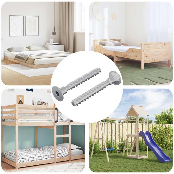 vidaXL &Beta;ί&delta;&alpha; 2 pcs &Epsilon;&pi;&iota;&kappa;&alpha;&lambda;&upsilon;&mu;&mu;έ&nu;&omicron; &mu;&epsilon; &psi;&epsilon;&upsilon;&delta;ά&rho;&gamma;&upsilon;&rho;&omicron; 5 x 40 mm &Sigma;ί&delta;&epsilon;&rho;&omicron;