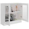 vidaXL Βιτρίνα Λευκή 82,5 x 30,5 x 80 εκ. Επεξ. Ξύλο