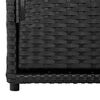 vidaXL Ντουλάπι Αποθήκευσης Κήπου Μαύρο 110x55,5x60,5 εκ. Συνθ. Ρατάν