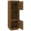 vidaXL Ντουλάπι Ψηλό Μελί 38 x 35 x 117 εκ. από Μασίφ Ξύλο Πεύκου