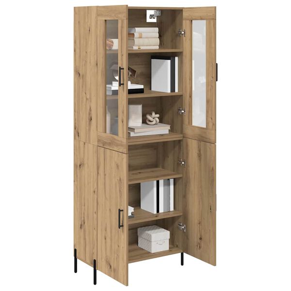 vidaXL Highboard Artisan Oak 69,5 x 34 x 180 &epsilon;&kappa;. &Epsilon;&pi;&epsilon;&xi;&epsilon;&rho;&gamma;&alpha;&sigma;&mu;έ&nu;&omicron; &xi;ύ&lambda;&omicron;