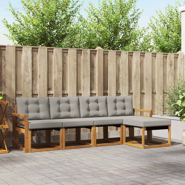 vidaXL &Sigma;&epsilon;&iota;&rho;ά &Kappa;&alpha;&nu;&alpha;&pi;έ &Epsilon;&xi;&omega;&tau;&epsilon;&rho;&iota;&kappa;&omicron;ύ 5 pcs &Phi;&upsilon;&sigma;&iota;&kappa;ό &kappa;&alpha;&iota; &Alpha;&nu;&omicron;&iota;&chi;&tau;ό &Gamma;&kappa;&rho;&iota;